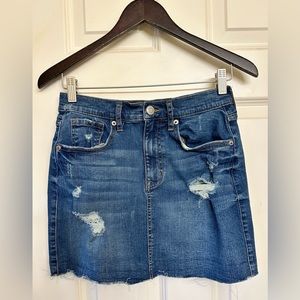 Aeropostale High Rise Jean Skirt Size 4